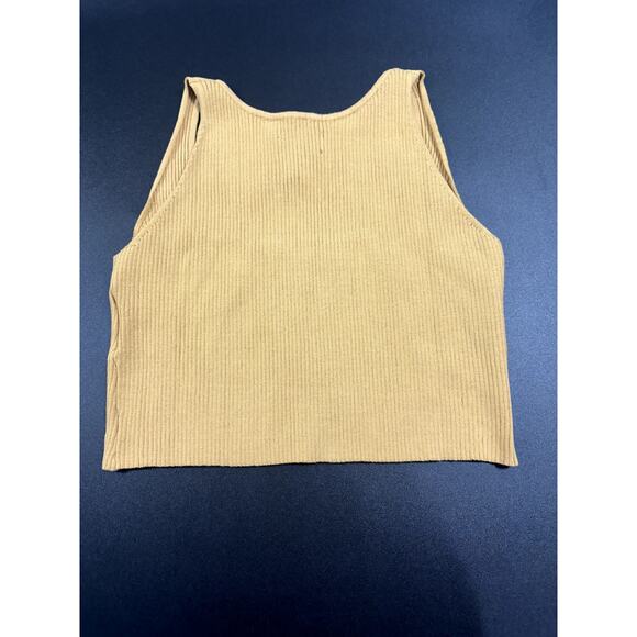 Lita by Ciara NWT True Rib Crop Top in Ice Coffee Size Large MSRP $48 - Picture 2 of 5